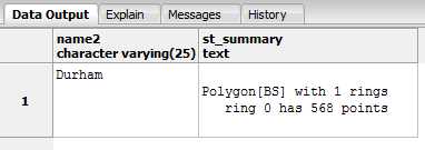 Summary of County Durham Object